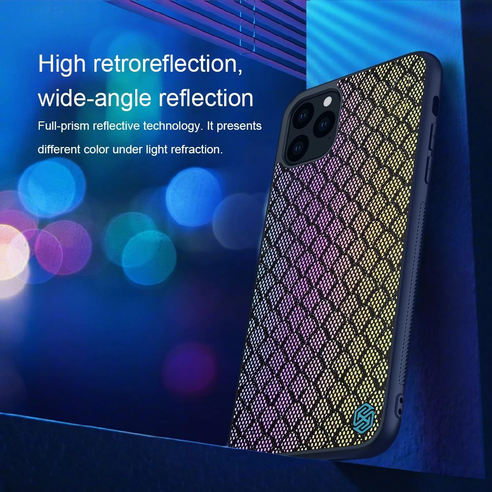Чехол для телефона Iphone xr x xs max 11 pro max Twinkle case Nillkin Твердый ПК и мягкий ТПУ градиентные полиэфирные Светоотражающие чехлы