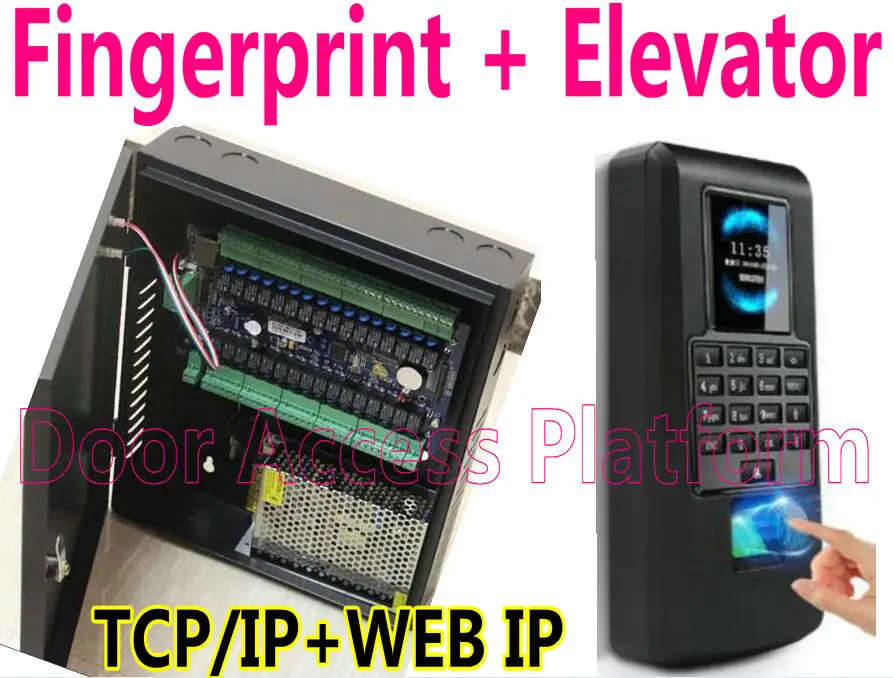 Сканер отпечатков пальцев работа с панелью лифта TCP Control ler TFT LCD сканер для