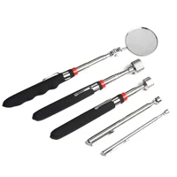 practical 5pcs magnetic telescoping pick up grabber tool set kit swivel adjustable inspection mirror workshop equipment tools