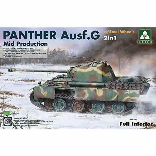 TAKOM 2120 1/35 Panther G среднее производство со стальными колесами 2 в 1 комплект w |