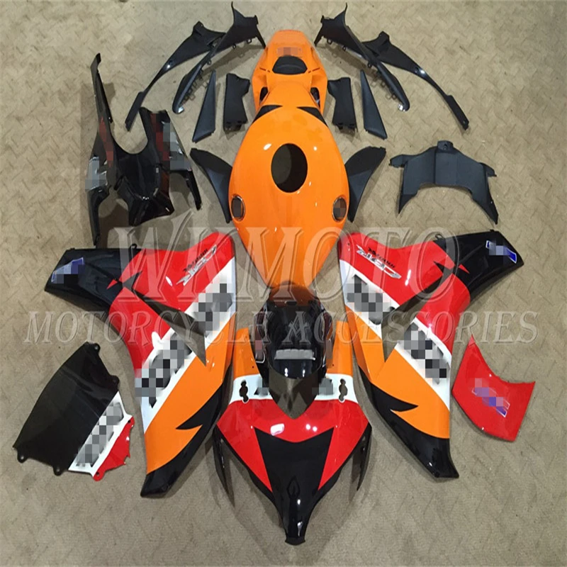 

Для HONDA CBR1000RR 2008 2009 2010 2011 крыло носового бака боковой капота задняя панель обтекатель комплект кузова HO5
