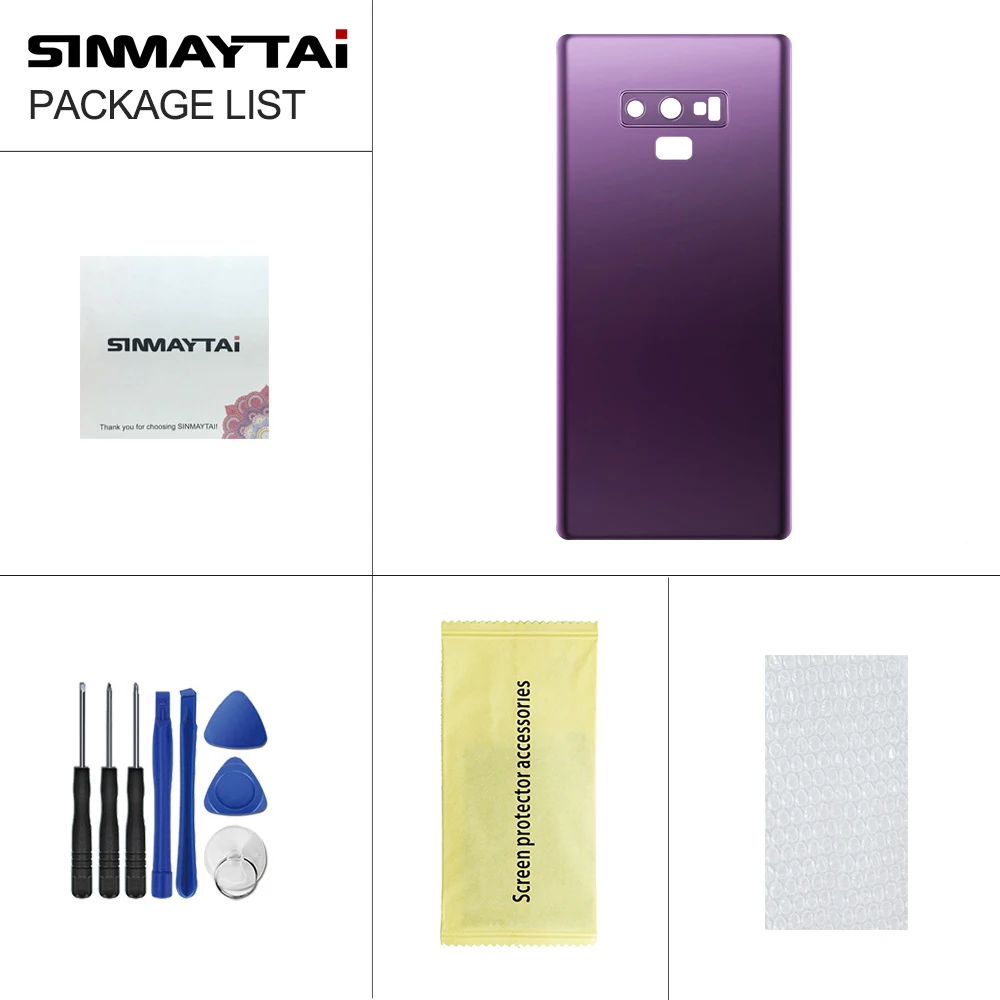 Оригинальный чехол для задней крышки аккумулятора note9 Samsung Galaxy Note 9 N960 N960F N9600