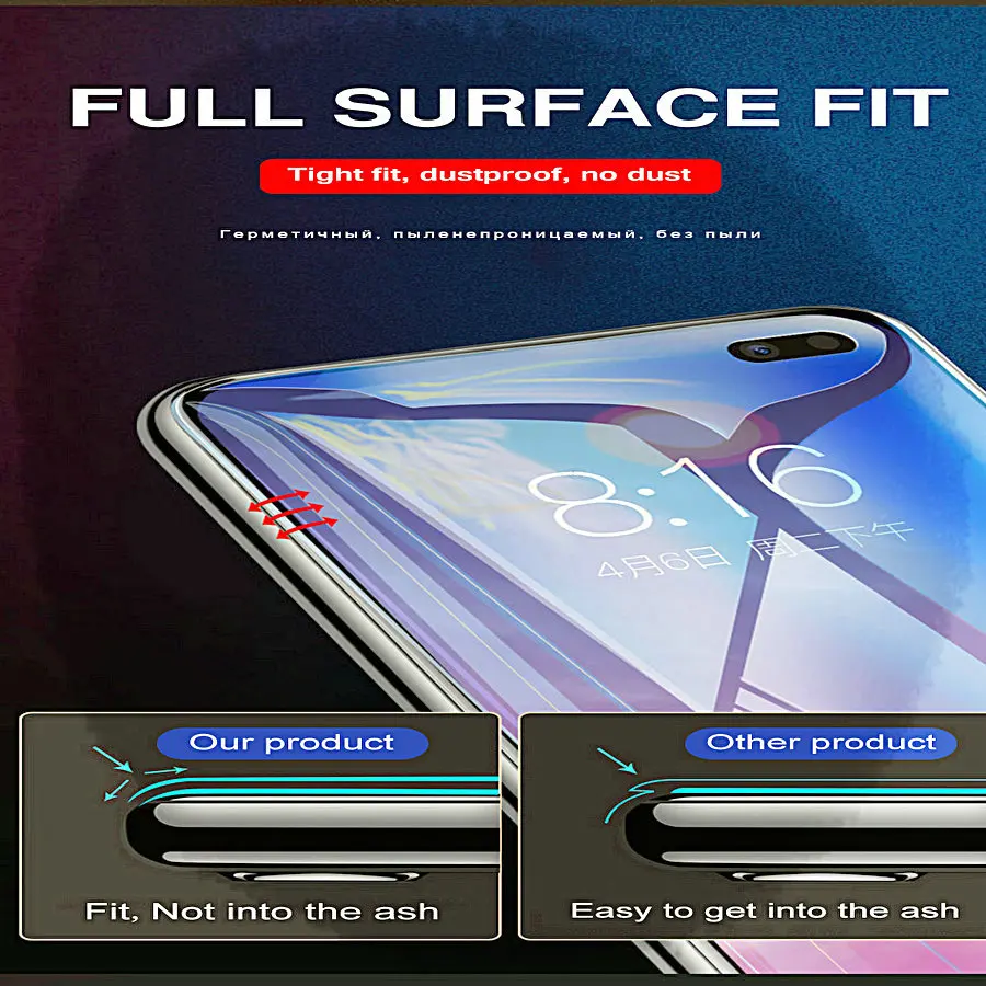 2020 3 шт. 100D полное покрытие Гидрогелевая пленка для Samsung Galaxy A10 A20 A30 A40 A50 A60 A70 M10