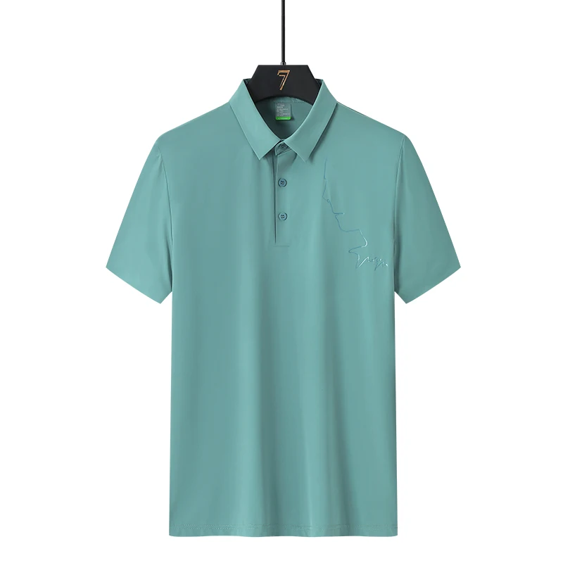 Мужская спортивная рубашка-поло повседневная быстросохнущая из вискозы с