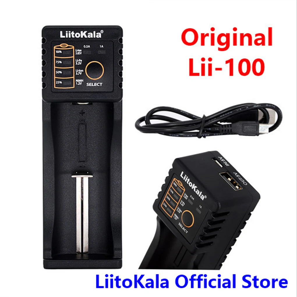 Liitokala Lii402 Lii202 Lii100 Lii-100B 18650 1,2 в 3,7 в 3,2 в AA/AAA 26650 NiMH литий-ионный аккумулятор интеллектуальное зарядное устройство 5 В 2A EU Plug
