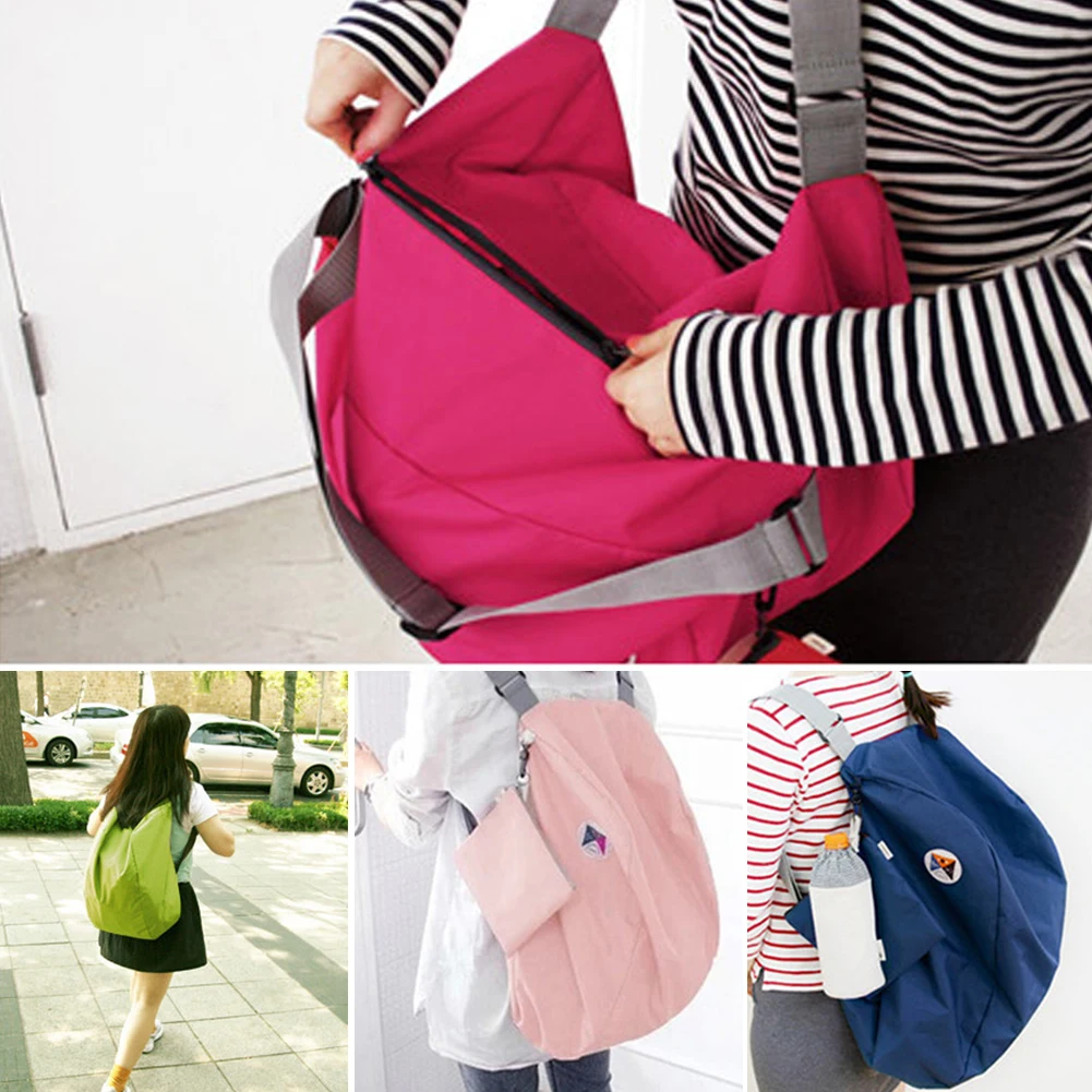 Большой Вместительный складной рюкзак из полиэстера на молнии для кемпинга