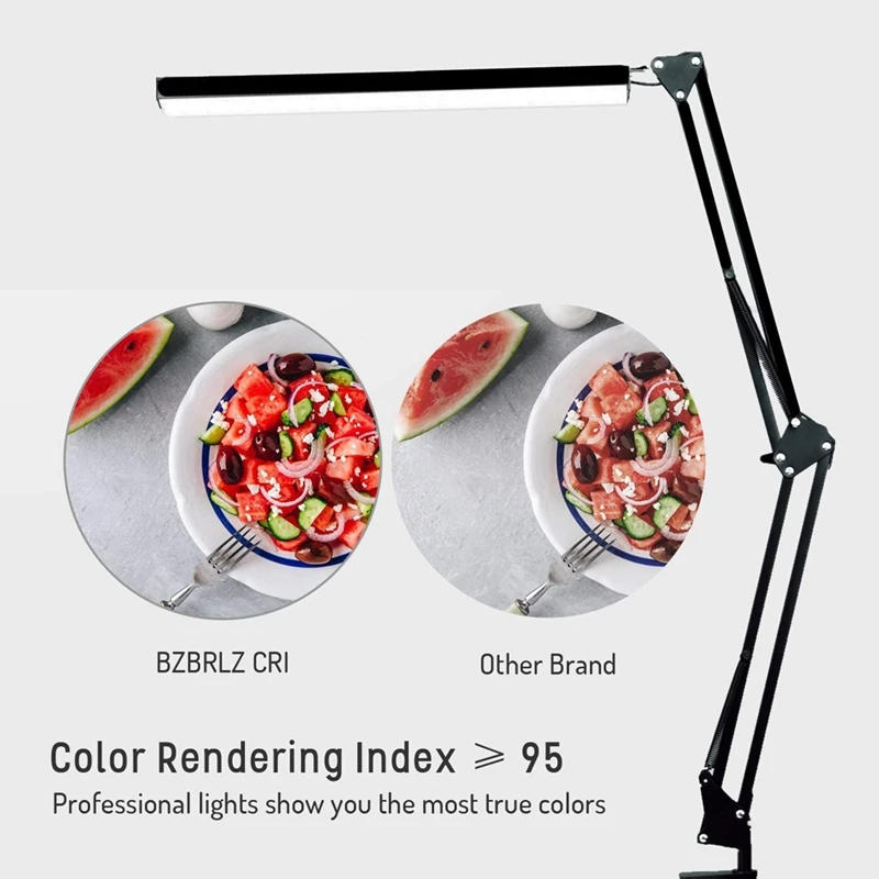 

Led Desk Lamp,Metal Swing Arm Lamp,Infinite Brightness Adjustable, Eye-Caring Dimmable Table Lamp,3 Color Modes