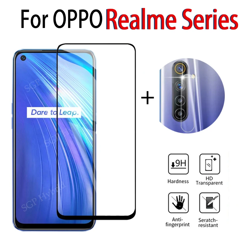2 в 1 защита для экрана камеры Oppo Realme 6 Pro 6i Защитное стекло 6Pro защитное закаленное