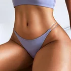 Нижнее белье для женщин, бесшовное сексуальное женское белье с низкой талией, стринги, женские трусики, хлопковые удобные тонкие сексуальные стринги