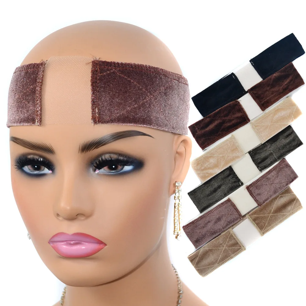 Wig Lace Girp Headband Hair Band Adjustable Velvet Sided Wig Elastic Band Durable Grips Big Girls Headbands Wiggery Accessery
