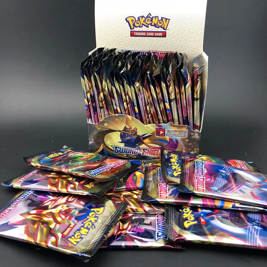 Новое поступление 2020 Детские карты Pokemones оружие серии бустер игровые только