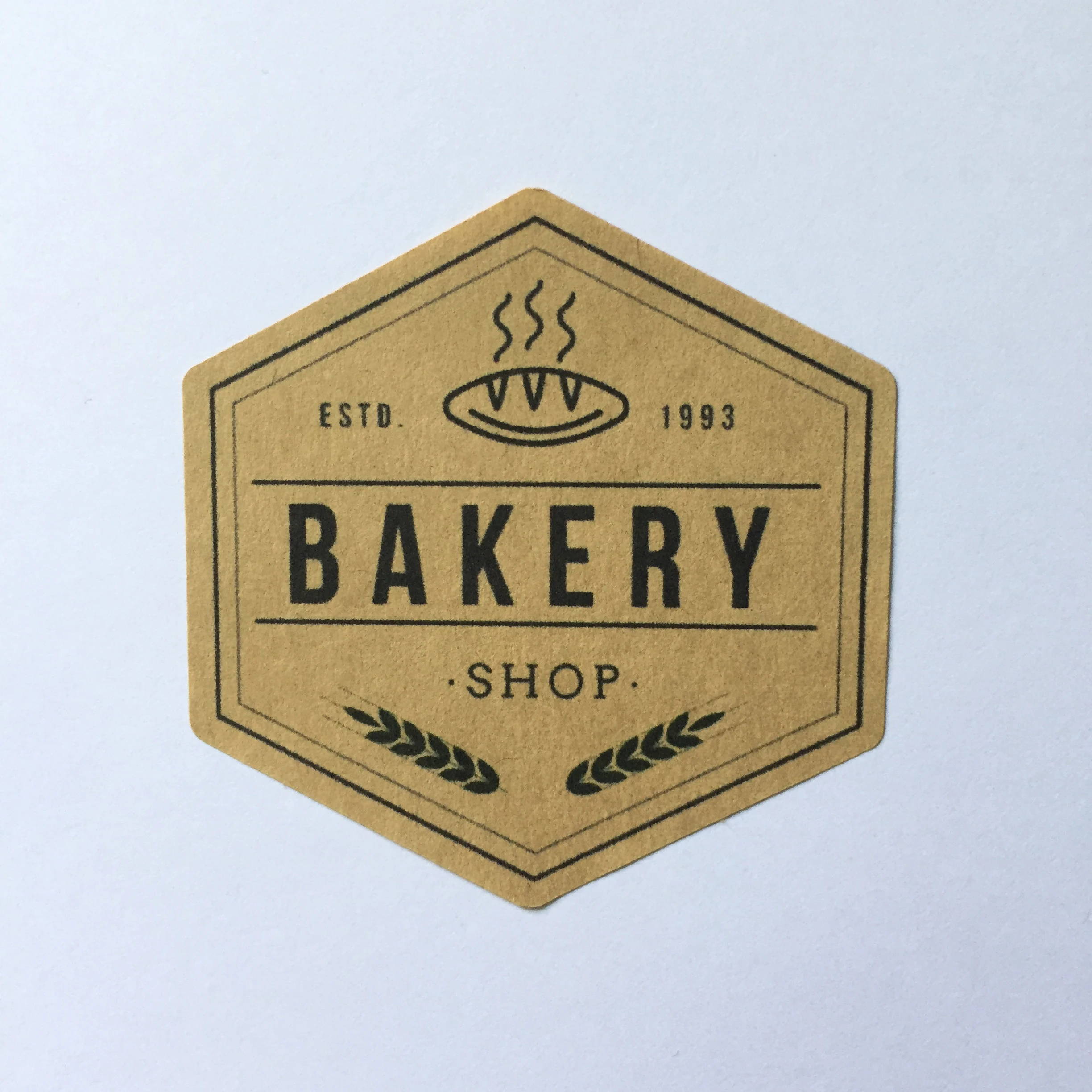 

100 Pieces Custom Kraft Adhesive Sticker Personalized Baking Seals Wedding Decoration Craft Labels