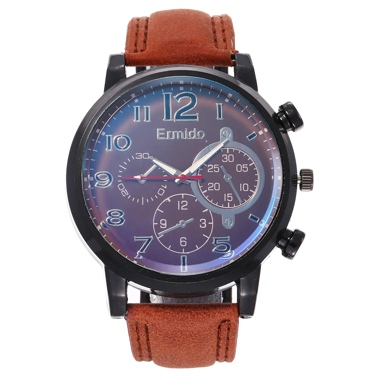 

4pcs/set boutique men's gift set necktie + PERFUME + large dial quartz watch + razor, the best gift for a boyfriend.