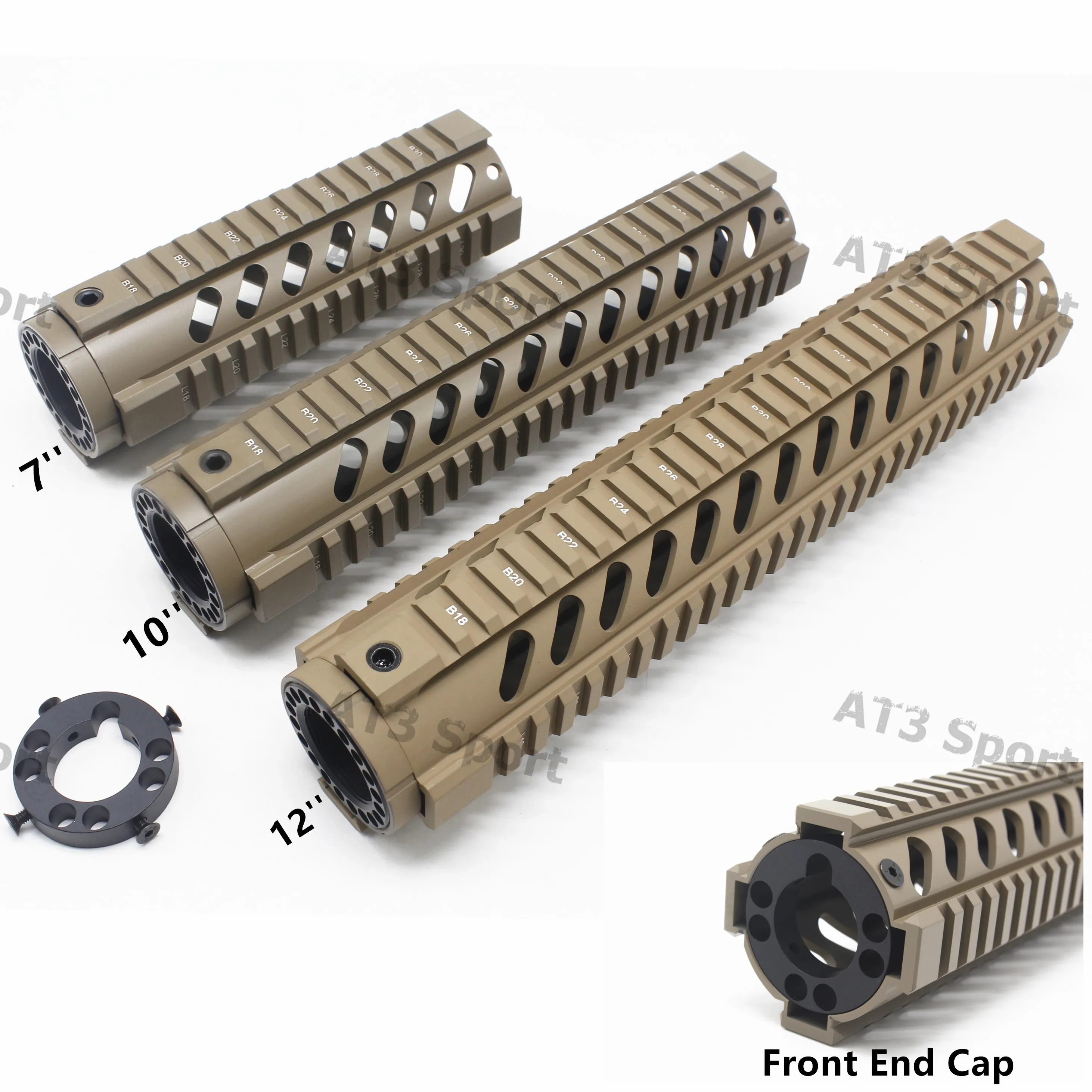 7 10 12 дюймовый загорелый/плоский Темный без земли плавающий цельный Handgurd
