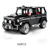 simulation vehicle technical moc building block benz g500 model steam assembly bricks educational toys collection for gifts
