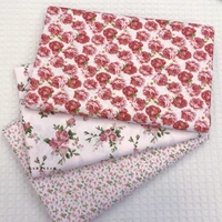 160x50cm small rose cotton twill printed fabric pajamas bedding hand made curtain surface cloth
