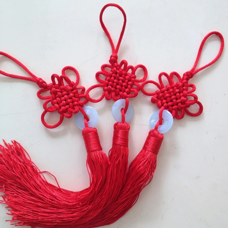 Новый год китайский красный узел бахрома Китайский Искусство и ремесла