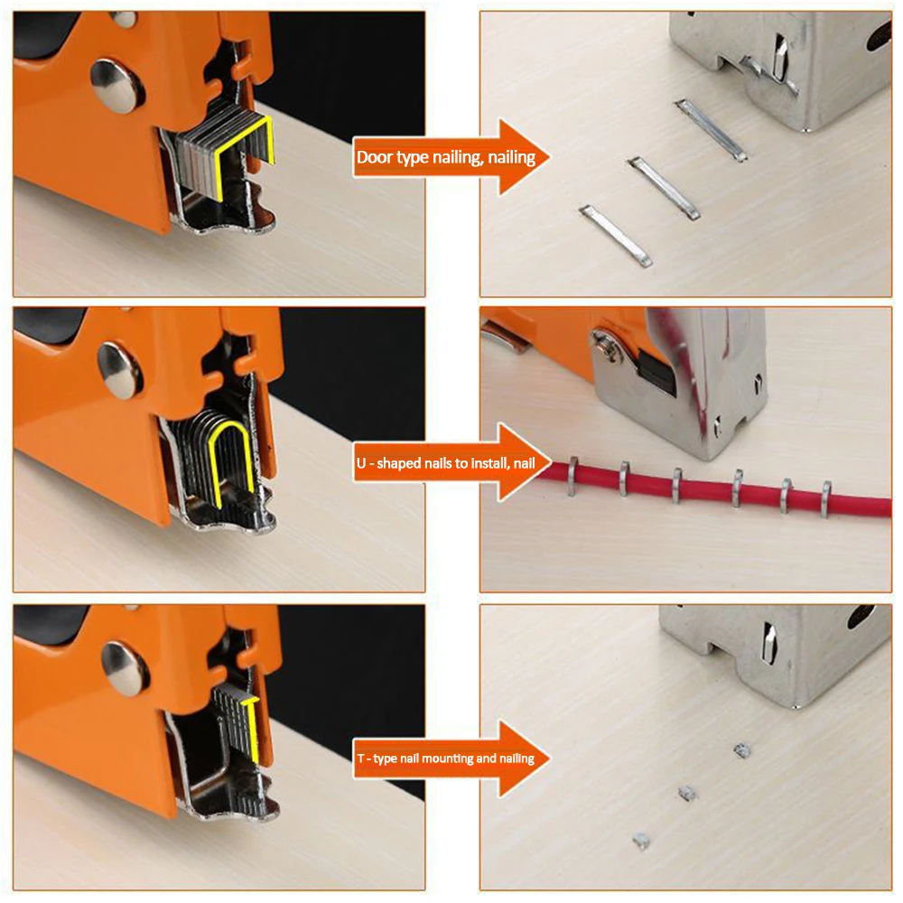 

Binding gun belt 600 pieces of binding staples furniture stapler nail gun frame handmade wooden door decoration tool