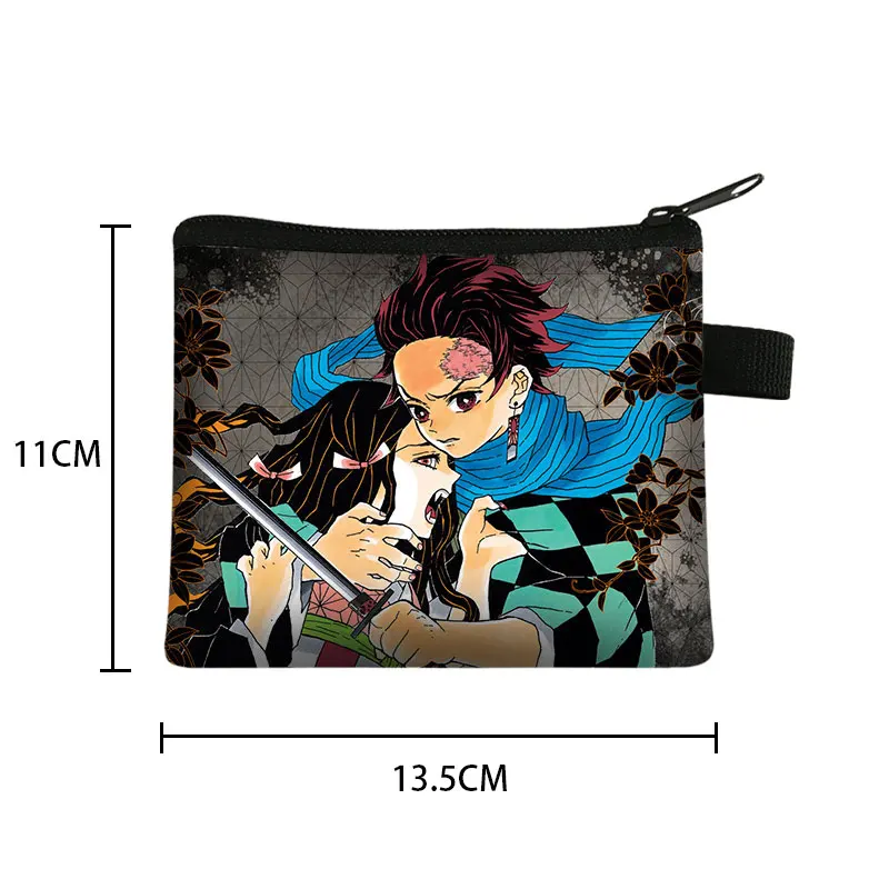 Кошелек для монет с аниме рассекающий демонов кошелек Kimetsu No Yaiba подростков
