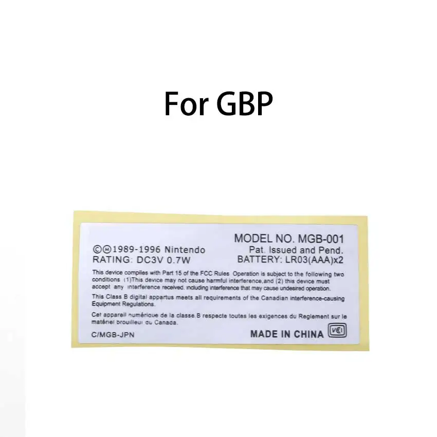 Новые ярлыки Φ для GBA SP GBC GBP корпус игровой консоли наклейки на заднюю панель PS4 Pro