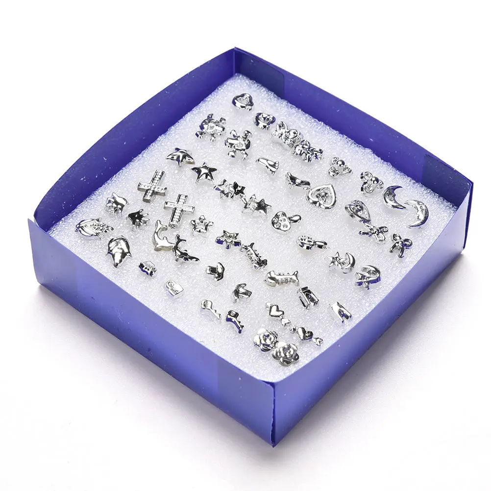 

24 Pairs Pack Set Mixed Brincos Stud Earrings For Women Crystal Ear Studs Fashion Simulated Pearl Jewelry Wholesale