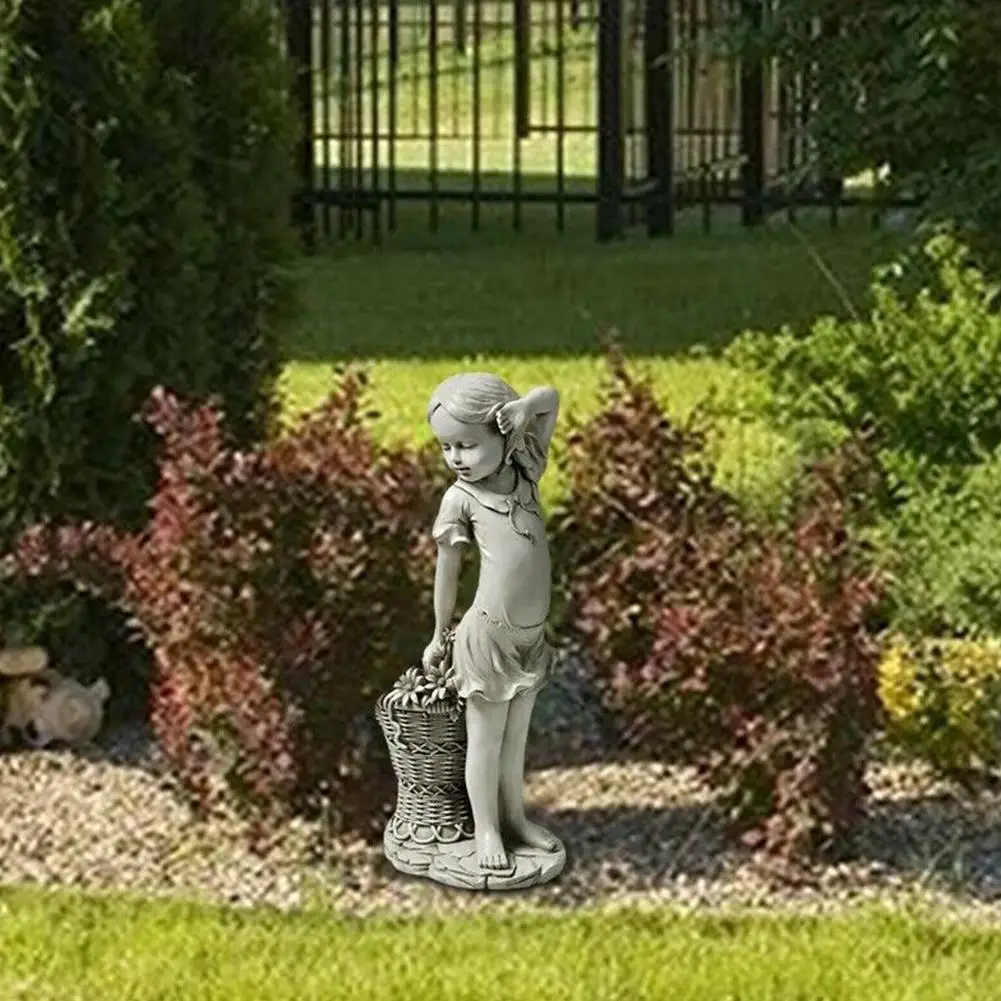Миниатюрный цветок для девочек садовые статуи скульптура детская фигурка