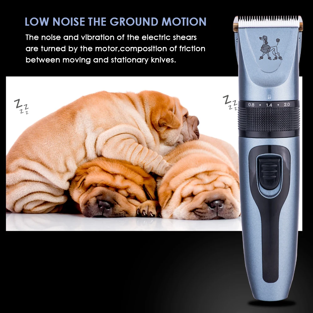 

Rechargeable Dogs Hair Trimmer Electrical Pet Hair Clipper Grooming Cutting Machine (Wide Blade Trimmer Head)