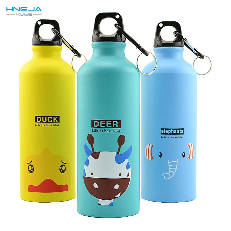 500 мл алюминиевая Спортивная бутылка с животным узором креативная чашка Милая