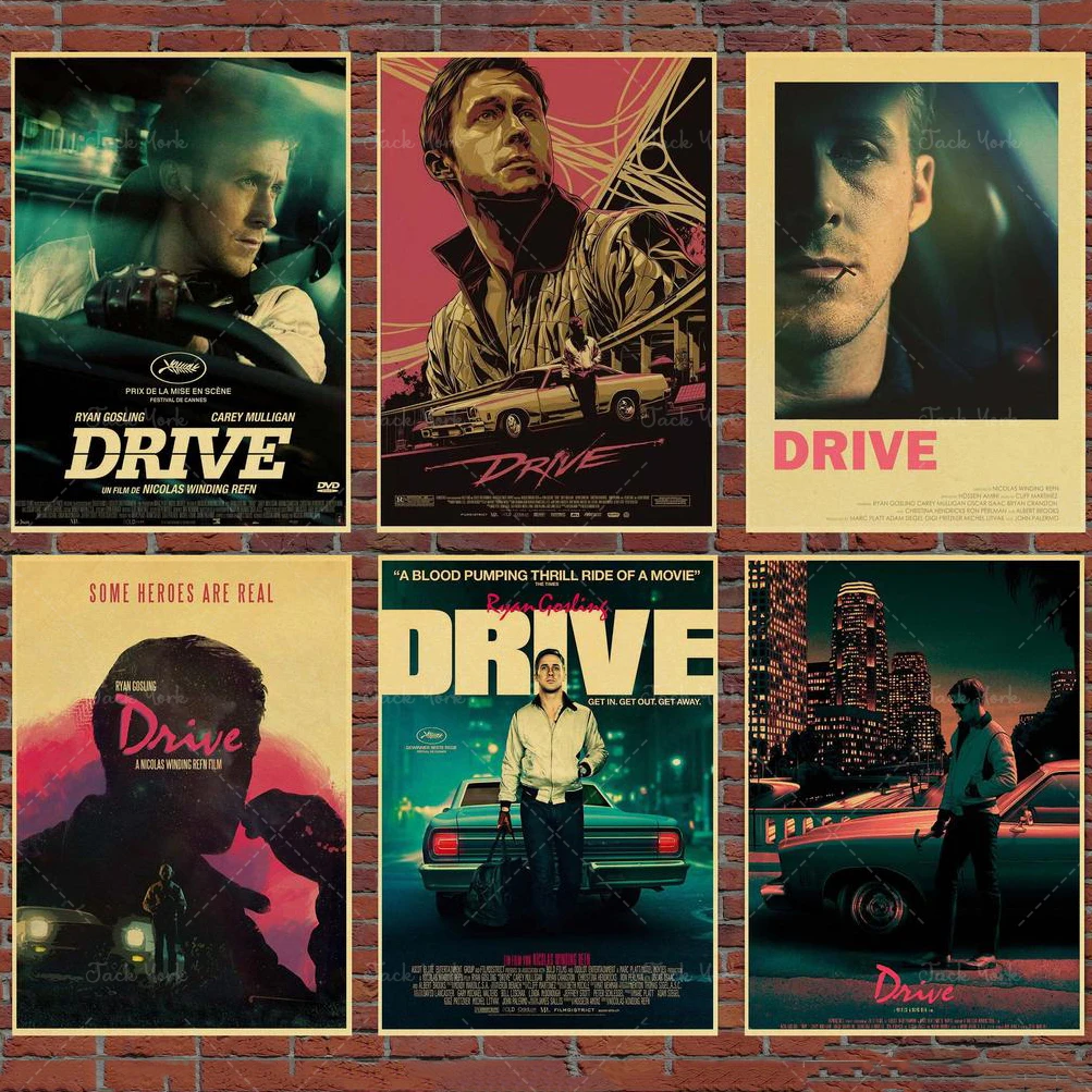 

Drive Movie Retro posters , Home Décor, Wall Décor, Wall Hangings