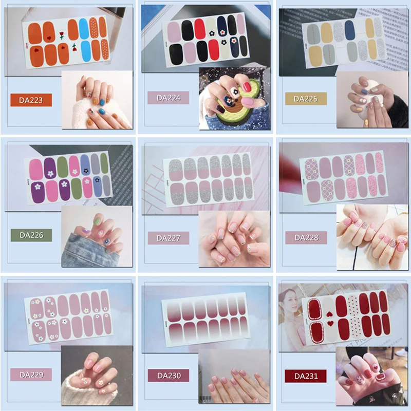 Nail Sticker Full Waterproof Various Types One-tear-off KG66 | Красота и здоровье