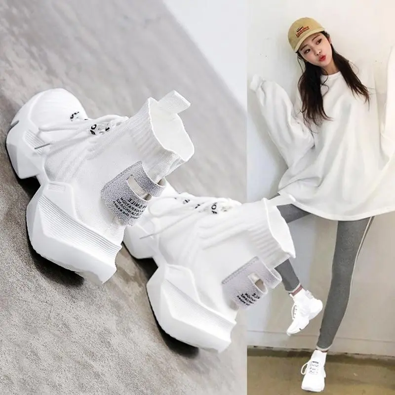 

Large Size High-level Platform High Men's Sneakers Socks Men's Sports Shoes Brands Running Shoes Men Sneakers Sport Gym GME-2636