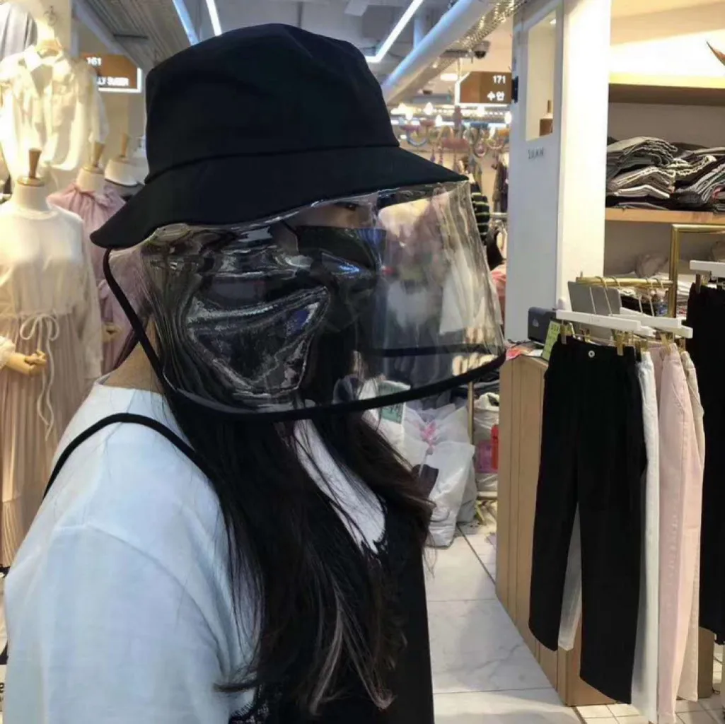 

Spot Protective Cap Anti-fog Saliva Protective Hat Eye Protection Fashion Male And Female Fisherman Hat Stitching Outdoor Hat