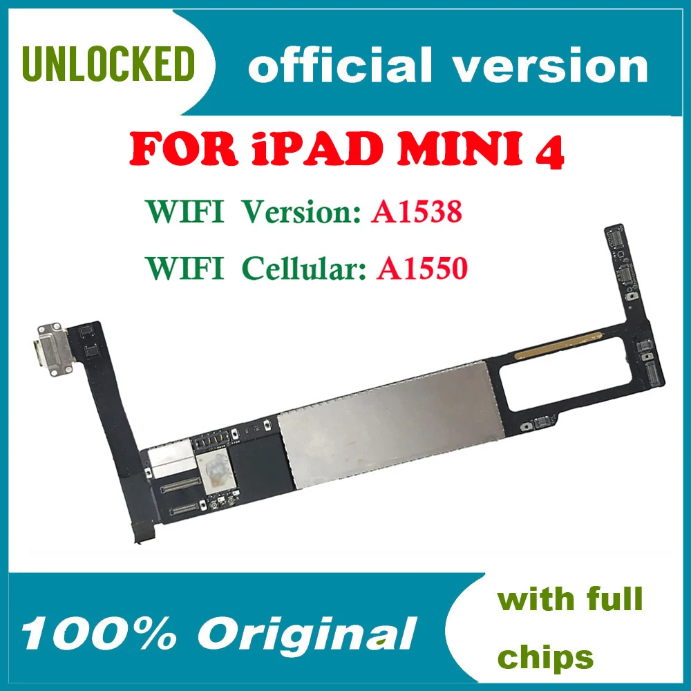 Материнская плата для Ipad mini4 100% протестированная Wifi разблокированная Логическая