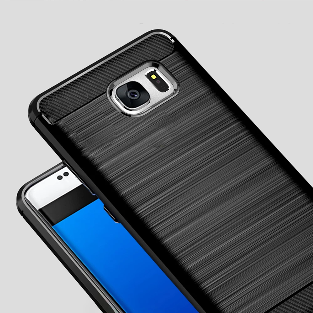Для samsung Galaxy S7 S 7 Edge чехол из углеродного волокна противоударный чехол для телефона samsung S6 S 6 Edge чехол Полная защита оболочки
