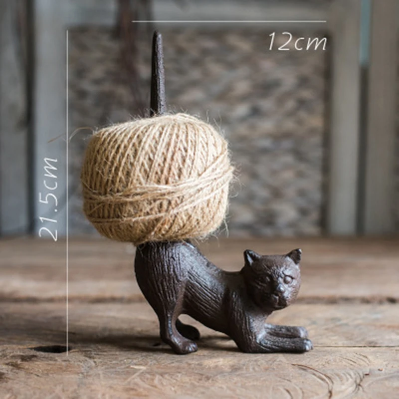Модельный орнамент скульптура кошки чугун Статуи дома Гостиная офисная