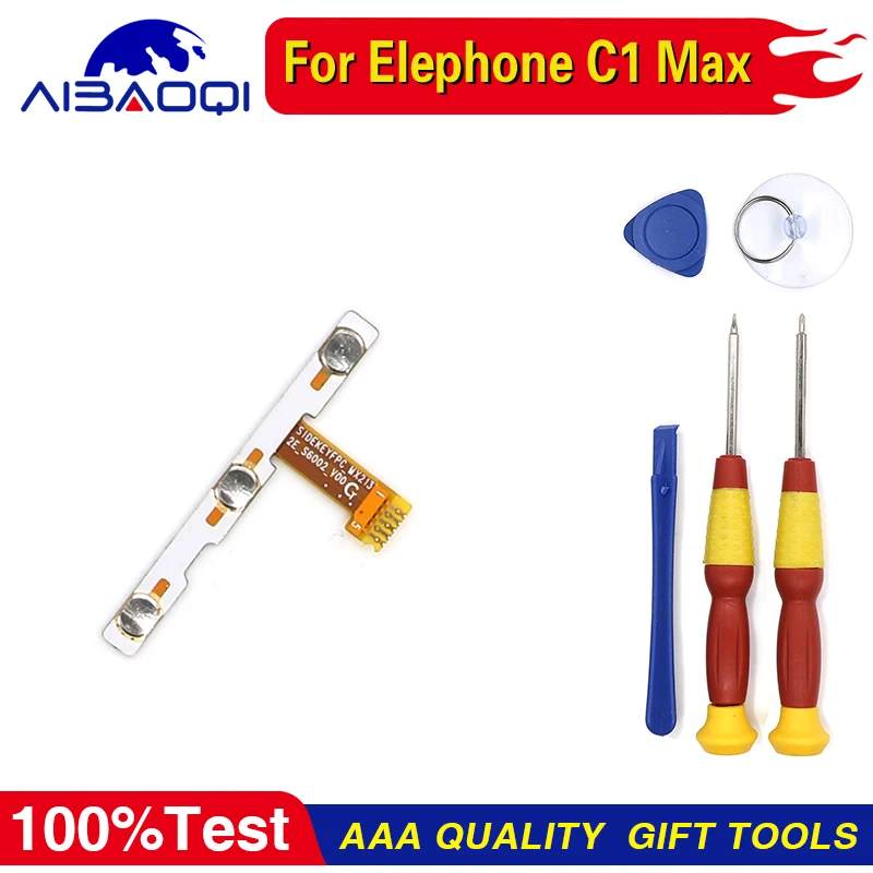 2 шт. основной Elephone C1 макс включение/выключение питания + Громкость FPC кнопка