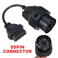 newest 1pcs 20 pin to 16 pin adapter connector scanner cable high quality diagnostic tools for bmw e36 e38 e39 e46