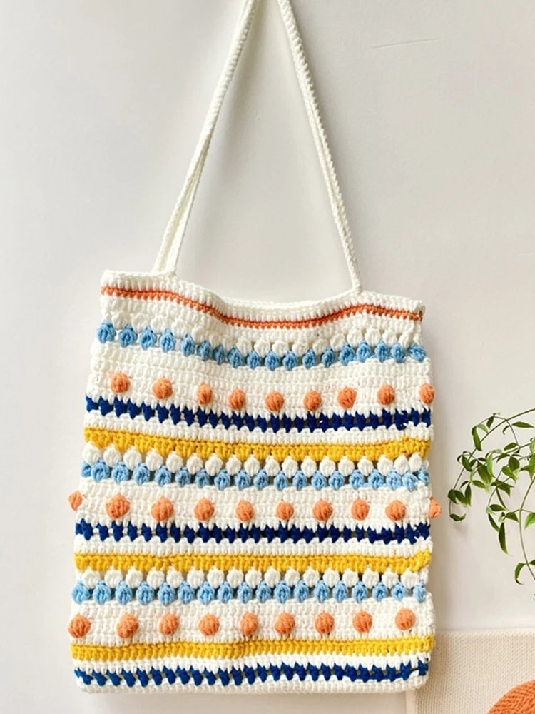 

Non-Finished Yarn Art Custom Cute Knitting Bag DIY Package Weave Craf Poked Set Handcraft Kit for Needle Material Pack