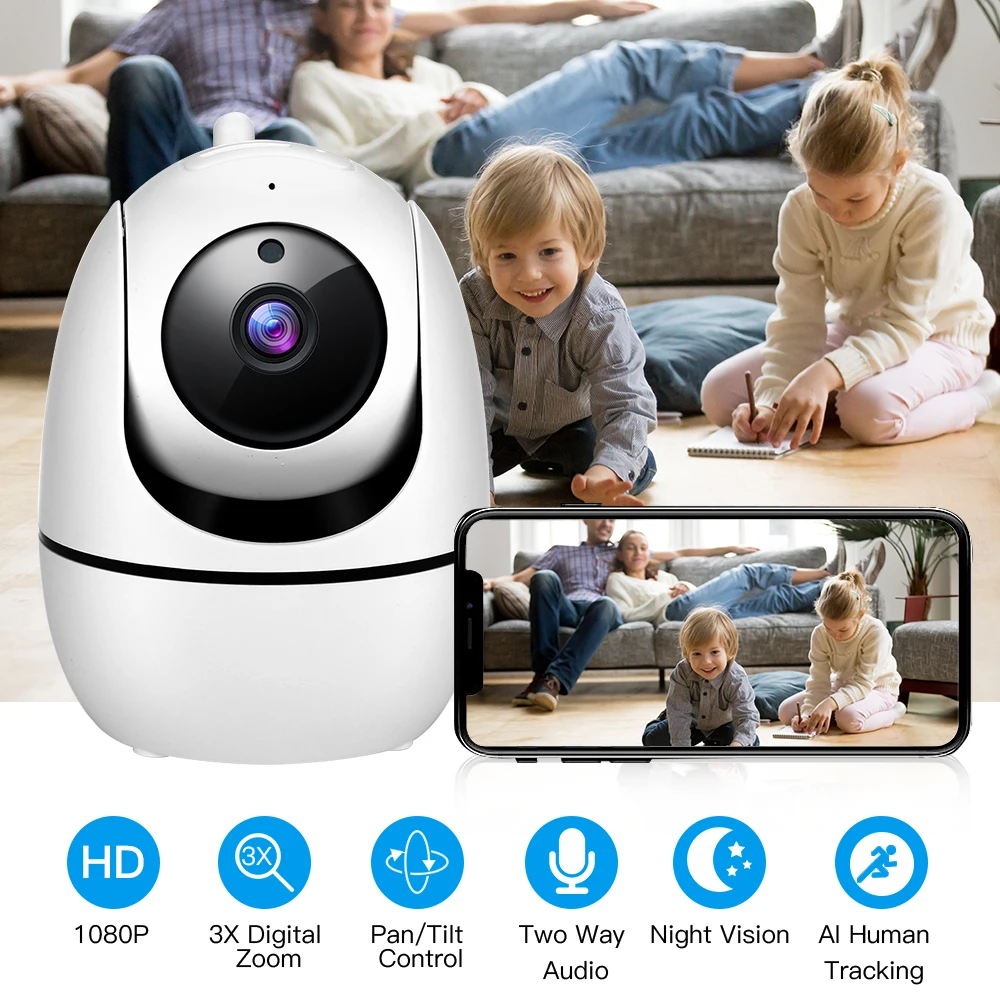 HD 1080P облачная Беспроводная IP камера Wi Fi видеонаблюдения CCTV camaras de vigilancia con WiFi seguridad