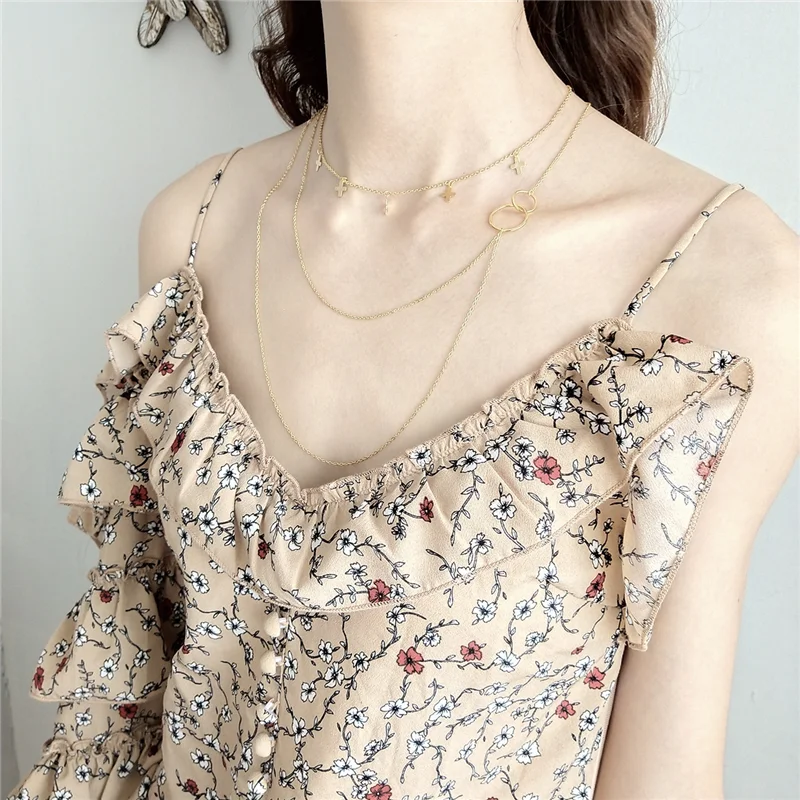 Женский минималистичный кулон в виде креста WANTME колье чокер из настоящего