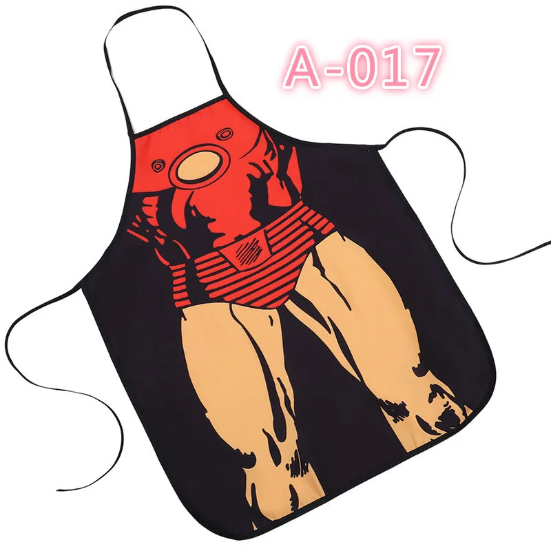 A017 Забавные фартуки, новинка, мускулистый Мужской фартук для приготовления пищи, нарядное платье для подарка, дизайнерский подарок для влюбленных, сексуальный водонепроницаемый пивной, для девочек, с рисунком - Цвет: A017