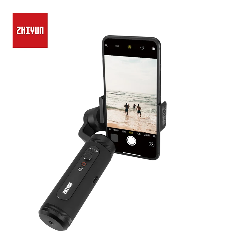 Zhiyun Smooth 4/Q2 3-осевой Карманный карданный стабилизатор для смартфона для iPhone XS XR X 8Plus и huawei& XiaomMi Gopro экшн Камера
