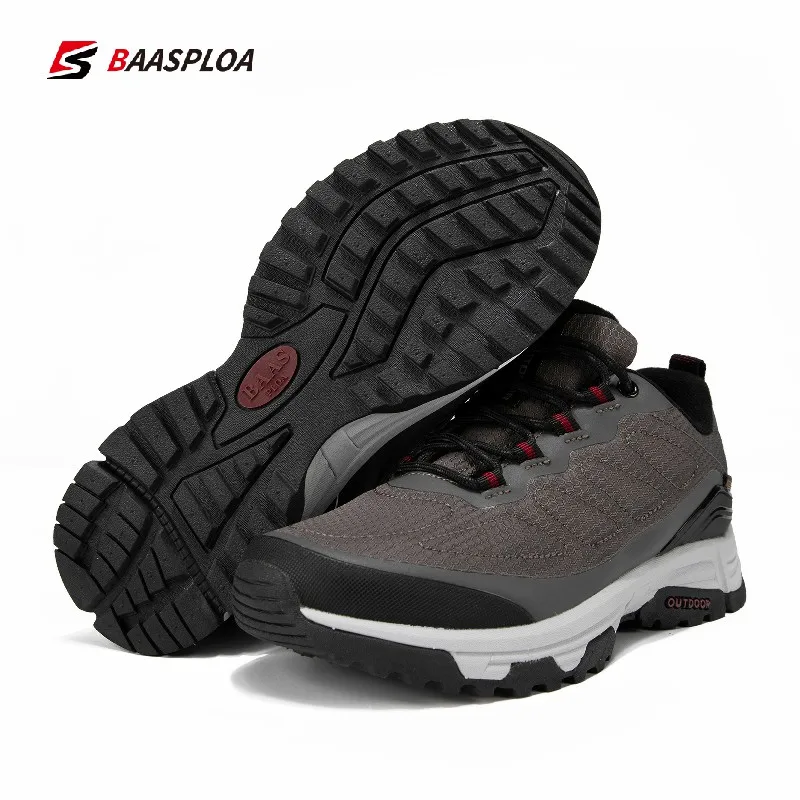 Baasploa 2021 Women's Hiking Shoes Waterproof Anti-Slip Outdoor Climbing Trekking Sneakers Camping Walking Black | Спорт и