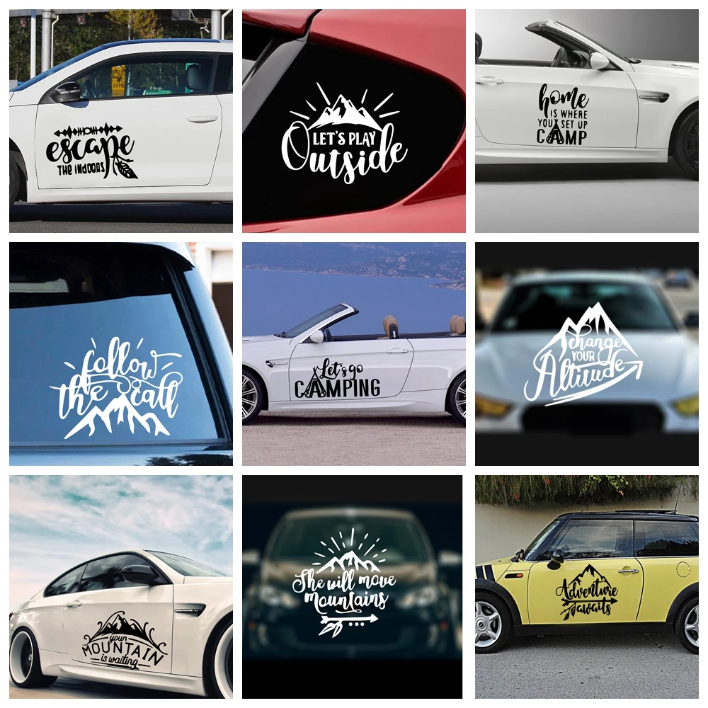 

Car Body Mountain camping Adventure Car Decal For Chevrolet Cruze Cruz Sports Styling Auto Racing Decor Accessories