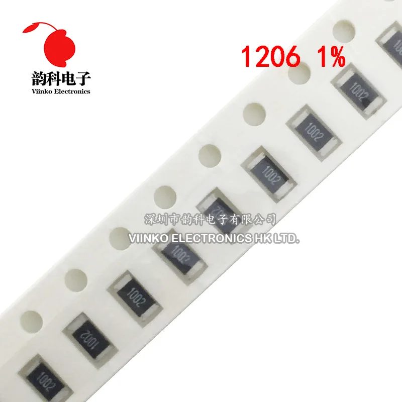 100 шт. 1% 1206 SMD резистор 0R ~ 10M 1/4W 0 1 10 150 220 330 Ом 1K 2 K 4 7 10K 100K 1R 10R 100R 150R 220R 330R M 10M|Резисторы|