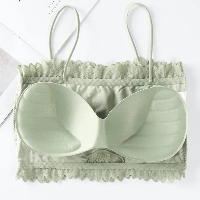 

Solid Color Summer Women Lace Bra Sweet Girl Leisure Bras For Women Gather Shock No Rims Comfortable Underwear Women's Bralette