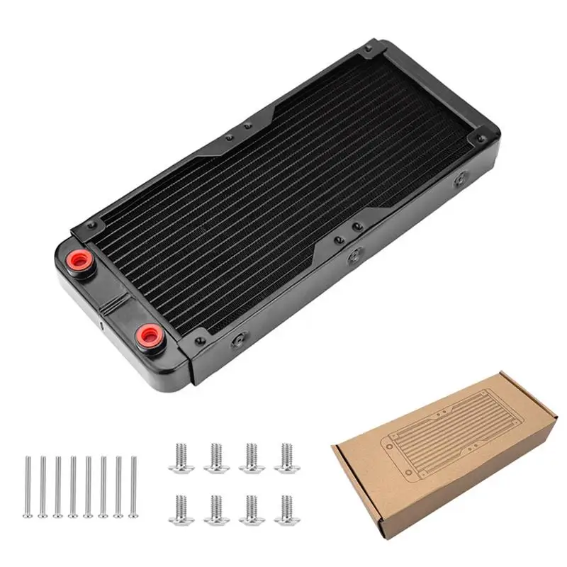 

Water Cooling Radiator 18 Pipe Aluminum Computer Heat Exchanger Radiator Water Cooling Cooler for PC CPU Computer