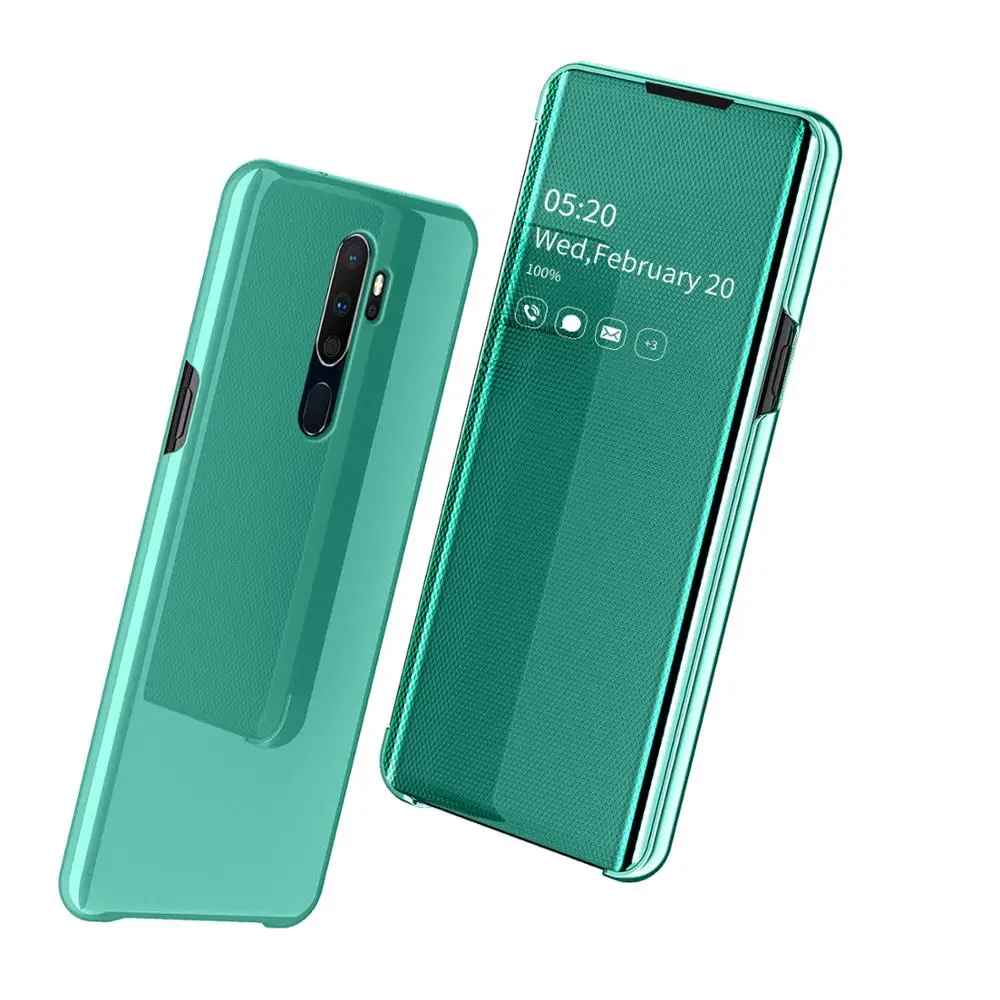 

Smart Mirror Flip Case For OPPO A9 2020 Full Protection Clear View Phone Cover for OPPO A9 2020 Smart View Case