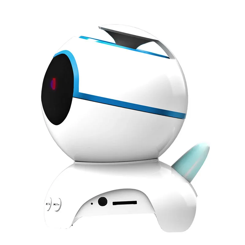 Симпатичная космическая собака стерео бас беспроводная bluetooth-колонка LED HD аудио FM