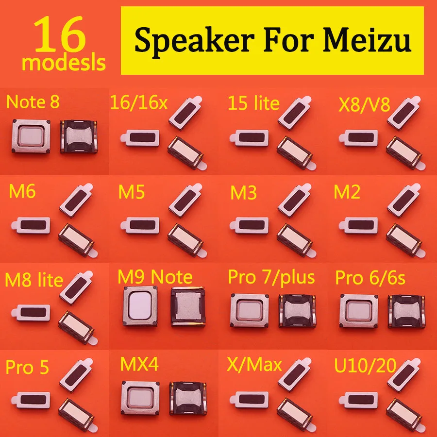 2 шт. металлические наушники для Meizu 16 15 M8 Lite X8 M6 M5 M3 M2 Note 8 U20 U10|Шлейфы мобильных